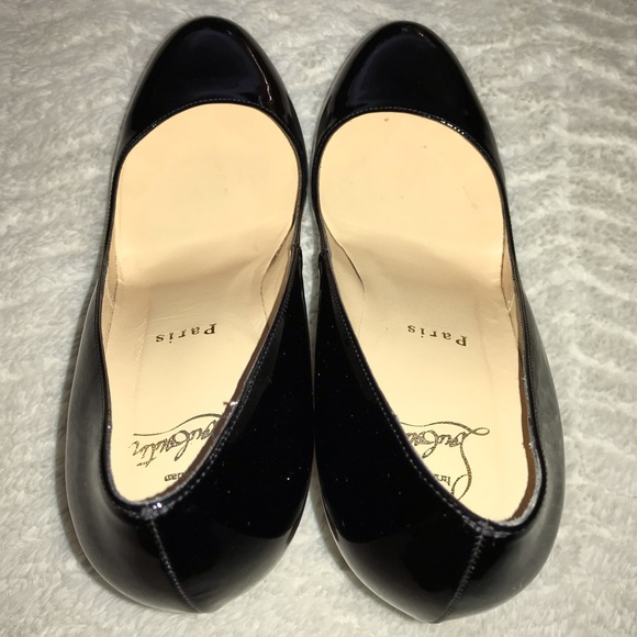 Christian Louboutin Patent Leather Pump Black 39.5 - Picture 7 of 8